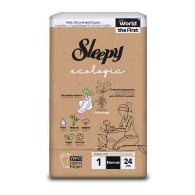 Sleepy “Ecologic” higieniniai paketai, 1 dydžio "Normal", 24 vnt.