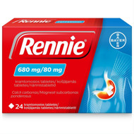 RENNIE, 680 mg/80 mg, kramtomosios tabletės, N24  paveikslėlis