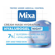 MIXA HYALUROGEL, naktinis kremas-kaukė, 50ml paveikslėlis