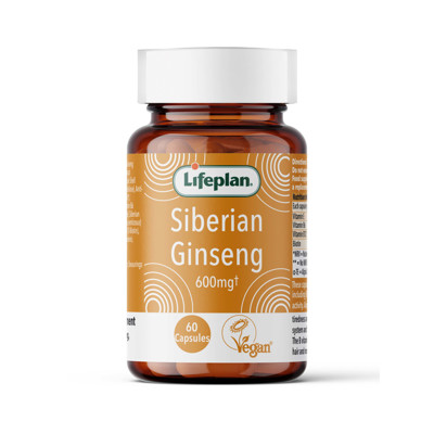 LIFEPLAN SIBERIAN GINSENG, eleuterokokų ekstraktas su vitaminais , 60 kapsulių