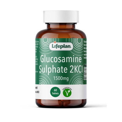 GLIUKOZAMINO SULFATO 2KCl, 1500 mg, gliukozamino sulfato dikalio chloridas, 60 tablečių