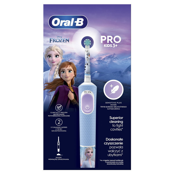 ORAL-B VITALITY PRO KIDS 3+ FROZEN, Elektrinis dantų šepetėlis paveikslėlis