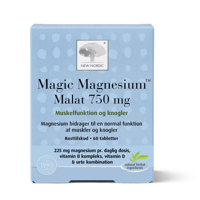 NEW NORDIC MAGIC MAGNESIUM MALAT, 60 tablečių paveikslėlis