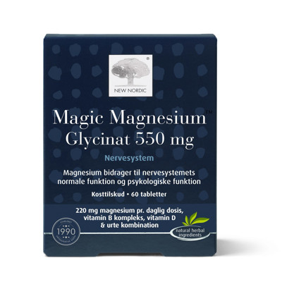 NEW NORDIC MAGIC MAGNESIUM GLYCINAT, 60 tablečių paveikslėlis