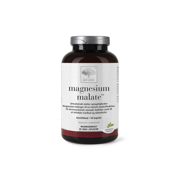 NEW NORDIC MAGNESIUM MALATE, 90 kapsulių paveikslėlis