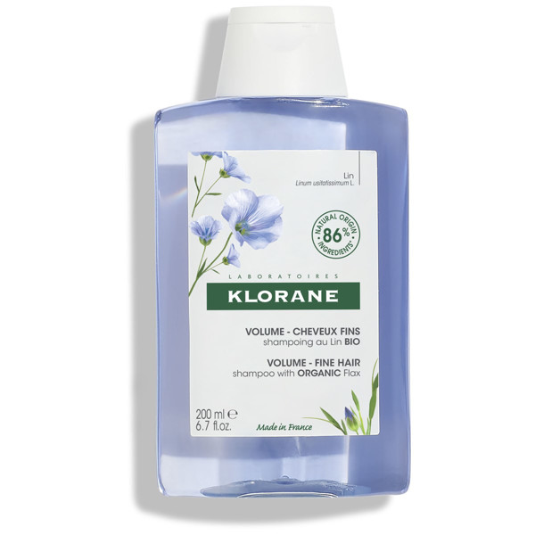 KLORANE, šampūnas ploniems plaukams su ekologiškais linais, 200ml paveikslėlis