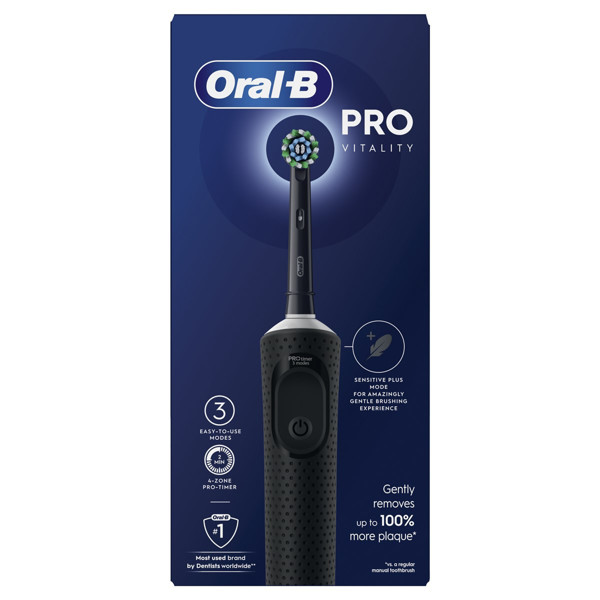 ORAL B POC VITALITY PRO BLACK, Elektrinis dantų šepetėlis paveikslėlis