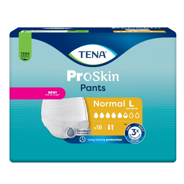 TENA PANTS NORMAL, sauskelnės-kelnaitės, L, 18 vnt. paveikslėlis