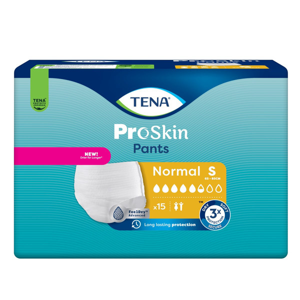 TENA PANTS NORMAL, sauskelnės-kelnaitės,S, 15 vnt. paveikslėlis