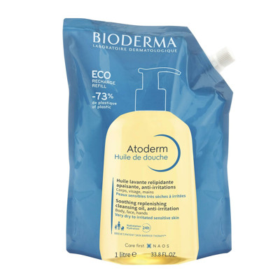 BIODERMA HUILE DE DOUCHE ECOREFILL, aliejinis prausiklis, 1l paveikslėlis