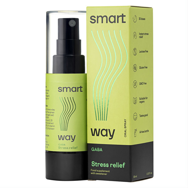 SMART WAY GABA STRESS RELIEF, purškiamas maisto papildas, 30 ml paveikslėlis