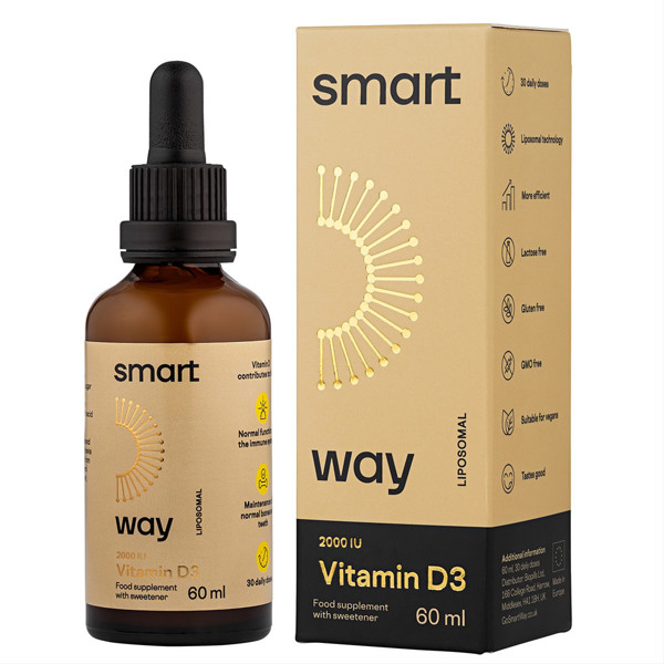 SMART WAY LIPOSOMINIS VITAMINAS D3 2000TV, 60 ml paveikslėlis