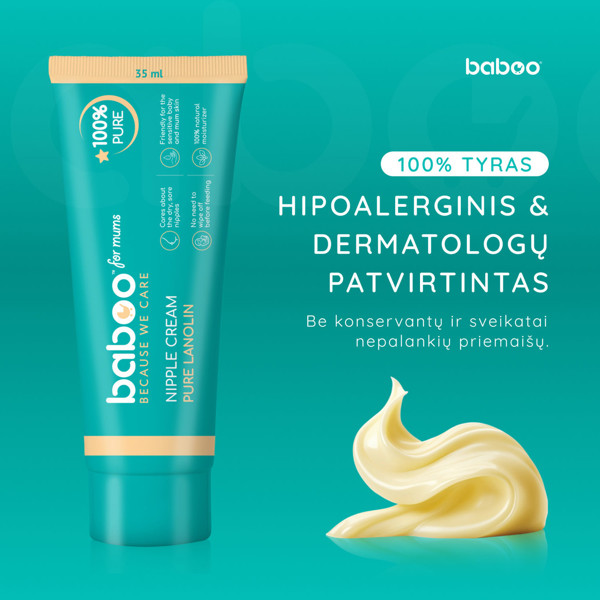 Baboo lanolino spenelių kremas, 35 ml