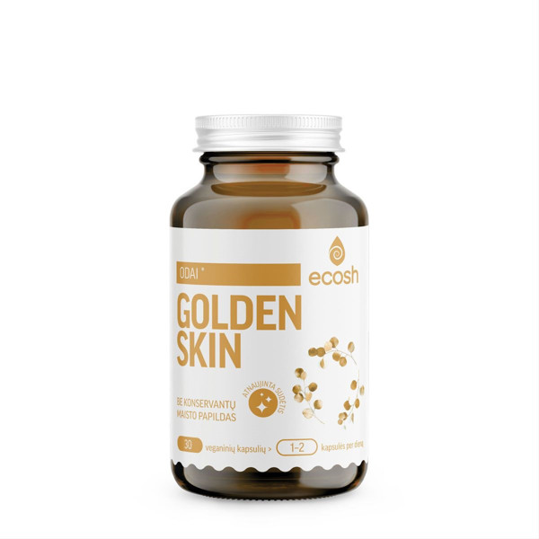 ECOSH GOLDEN SKIN, 30 kapsulių paveikslėlis