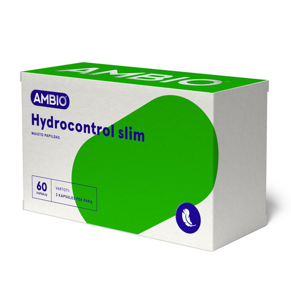 AMBIO HYDROCONTROL SLIM, 60 kapsulių paveikslėlis