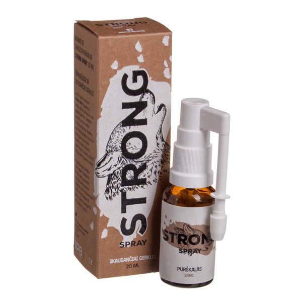 STRONG, purškalas išsausėjusiai skaudančiai gerklei, 20 ml paveikslėlis