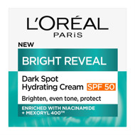 L'Oreal Paris Bright Reveal, tamsias dėmes šviesinantis drėkinantis kremas su SPF 50, 50 ml paveikslėlis