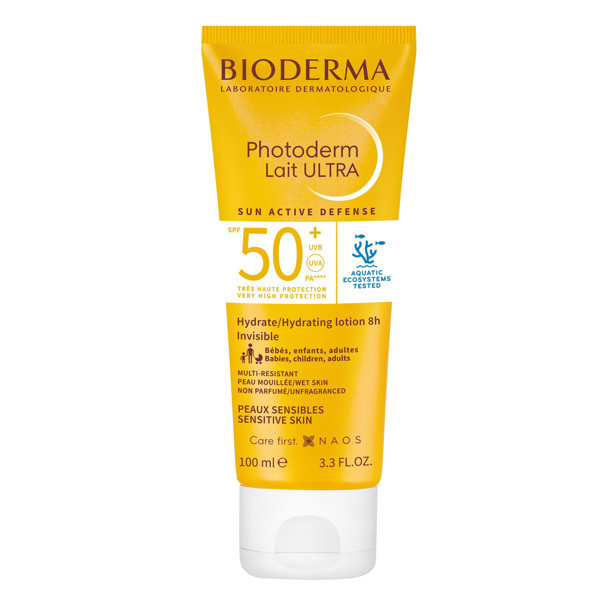 BIODERMA PHOTODERM LAIT ULTRA, apsauginis losjonas nuo saulės, SPF50+, 100ml paveikslėlis