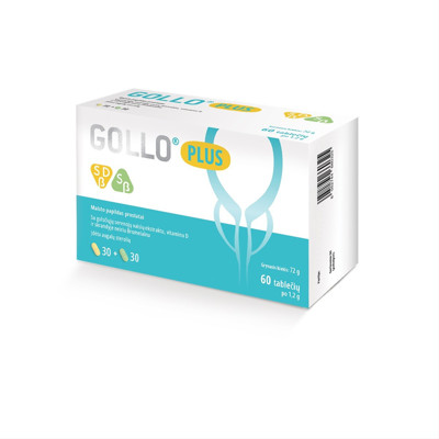 GOLLO PLUS, kompleksas prostatai, 60 tablečių paveikslėlis