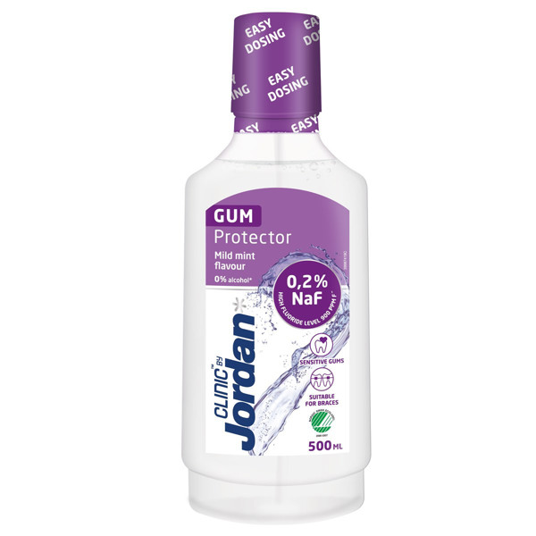 JORDAN CLINIC GUM PROTECTOR, burnos skalavimo skystis, 500ml paveikslėlis