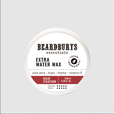 „Beardburys“ EXTRA WATER stiprios fiksacijos vaškas plaukams, 100 ml