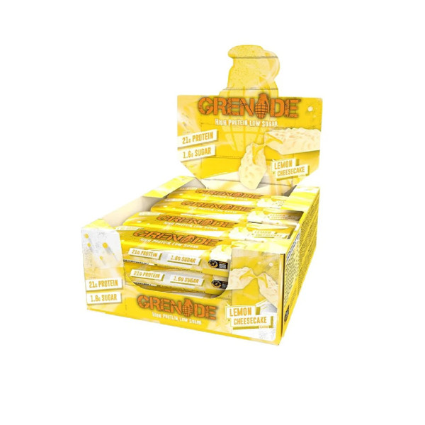 GRENADE CARB KILLA BAR, baltyminiai batonėliai, Lemon Cheesecake, 12 x 60 g