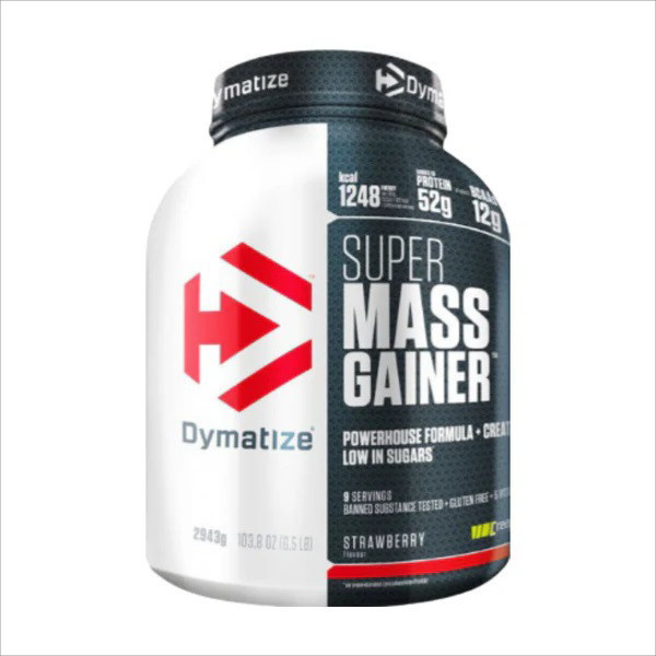 Dymatize  Super Mass Gainer 2.943kg  Braškių skonio