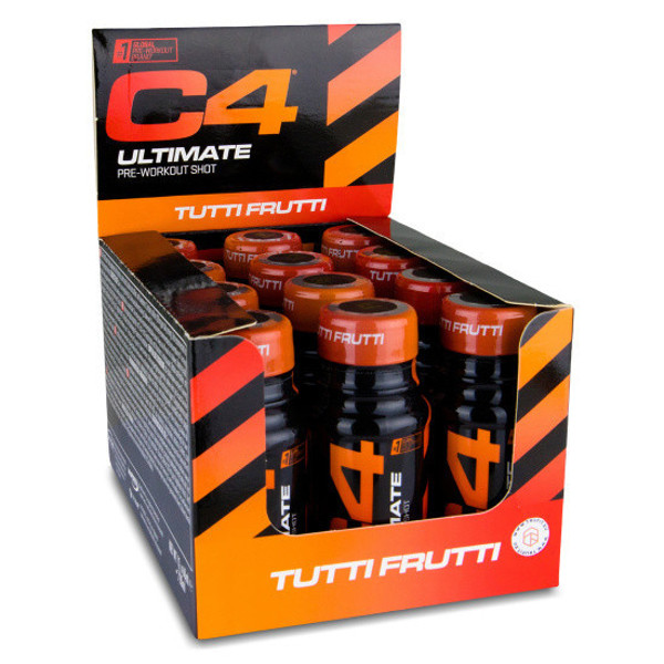 Cellucor C4 Ultimate Shots 12 x 60 ml Tutti Frutti Skonio