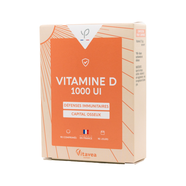 VITAVEA Vitaminas D3 1000TV, 90 tablečių