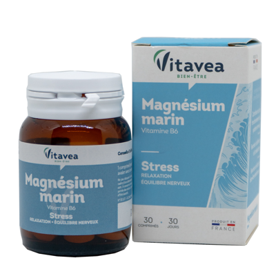 VITAVEA Magnis jūrinės kilmės ir vitaminas B6, 40 tablečių
