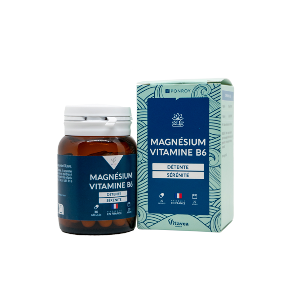 VITAVEA Magnis + vitaminas B6, 30 kapsulių