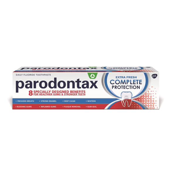 PARODONTAX COMPLETE PROTECTION EXTRA FRESH, dantų pasta, 75 ml paveikslėlis