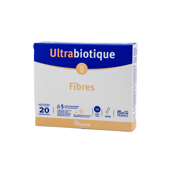 VITAVEA Gerosios bakterijos ir  skaidulos Fibregum® Ultrabiotique  FIBRES, 10 paketėlių