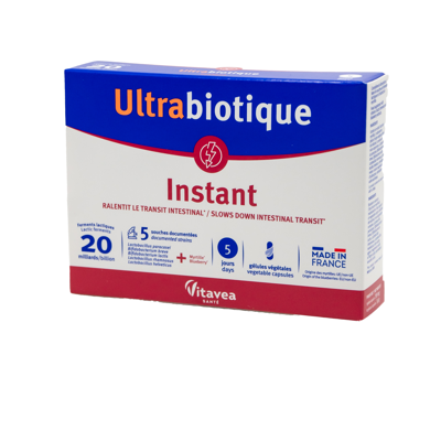 VITAVEA Gerosios bakterijos ir mėlynių ekstraktas Ultrabiotique INSTANT, 10 kapsulių