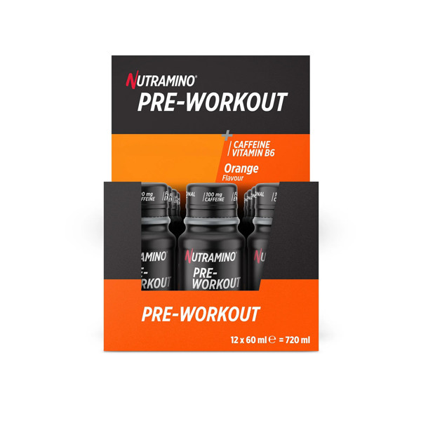 Nutramino Pre-Workout 12 x 60ml Apelsinų skonio