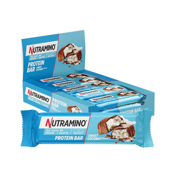 Nutramino Proteino Batonėliai 12 x 55g Kokoso skonio