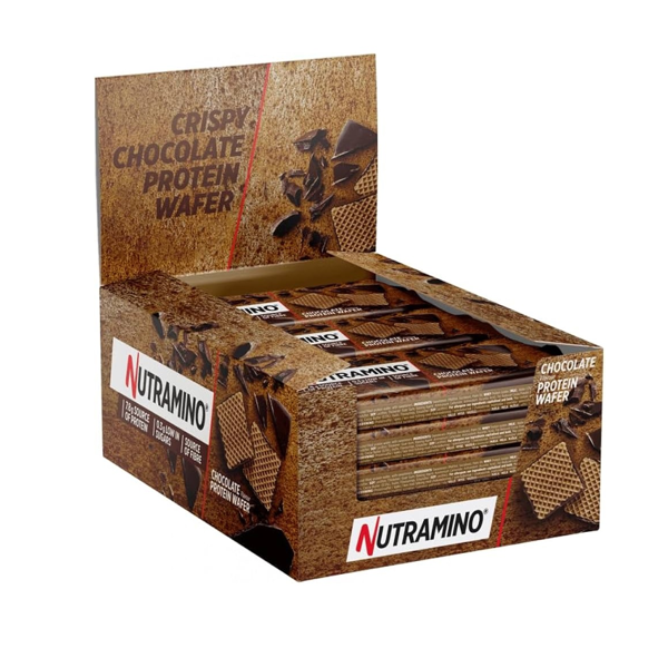 Nutramino Proteino Vafliukai 12 x 39g Šokolado skonio