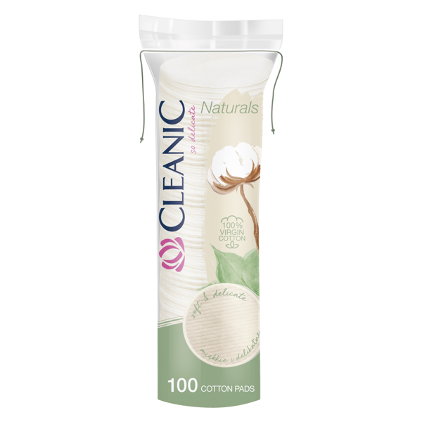 CLEANIC NATURALS, vatos diskeliai, 100 vnt.