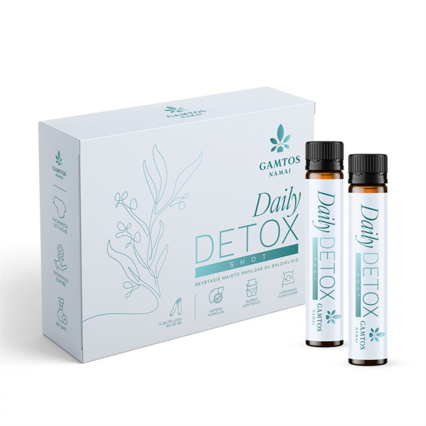 GAMTOS NAMAI DAILY DETOX SHOT, 25 ml, 14 buteliukų paveikslėlis