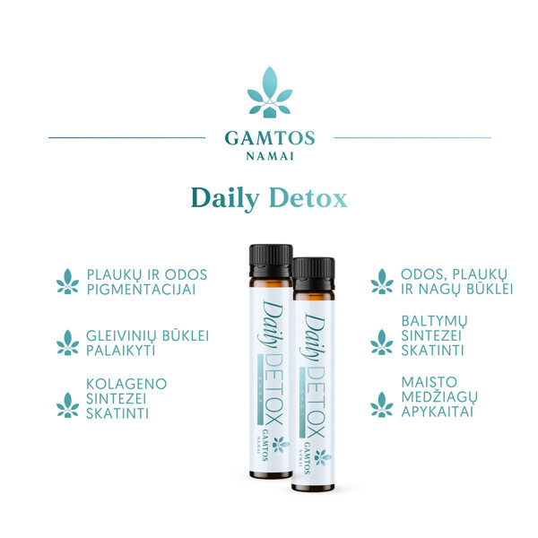 GAMTOS NAMAI DAILY DETOX SHOT, 25 ml, 14 buteliukų paveikslėlis