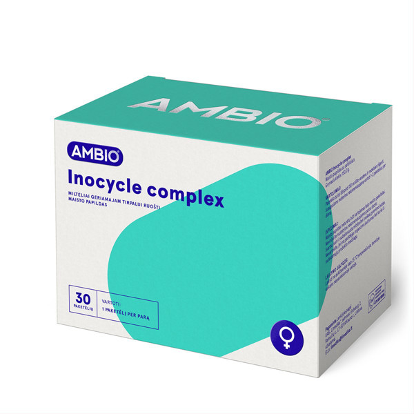 AMBIO INOCYCLE COMPLEX, 2,000mg mio-inozitolio, 30 miltelių paveikslėlis