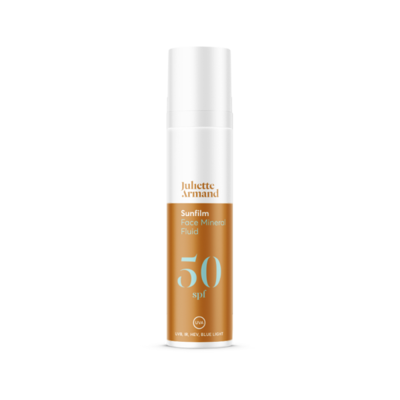 „Juliette Armand Sunfilm“ Face Mineral Fluid SPF 50 – Skystas kremas su apsauga nuo saulės 40 ml