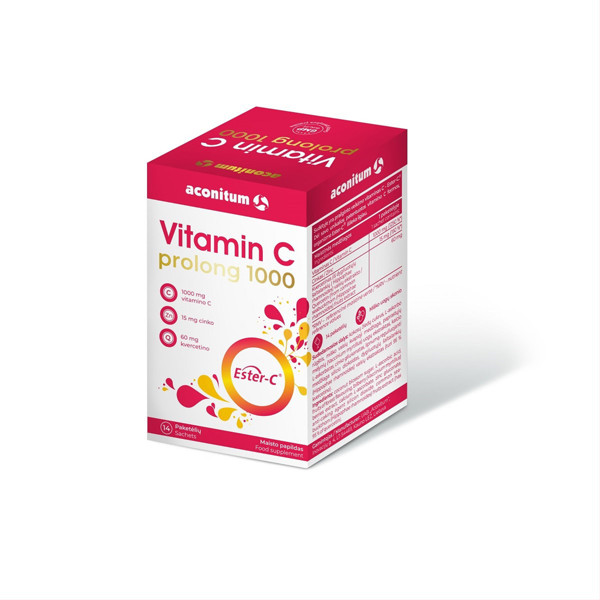 VITAMIN C PROLONG 1000, paketėliai, N14 paveikslėlis