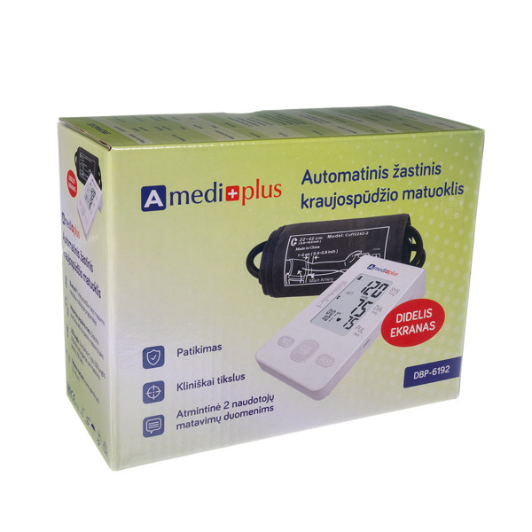 AMEDIPLUS, automatinis žastinis kraujospūdžio matuoklis, DBP-6192 paveikslėlis