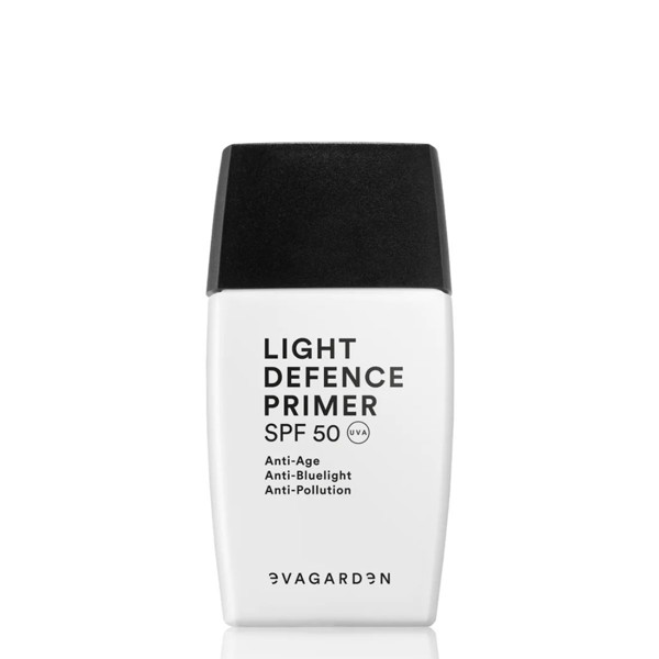 EVAGARDEN LIGHT DEFENSE PRIMER, veido pagrindas su spf50 apsauga, 30 ml 