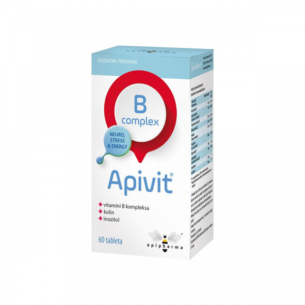 APIVIT® B kompleksas tabletės N60