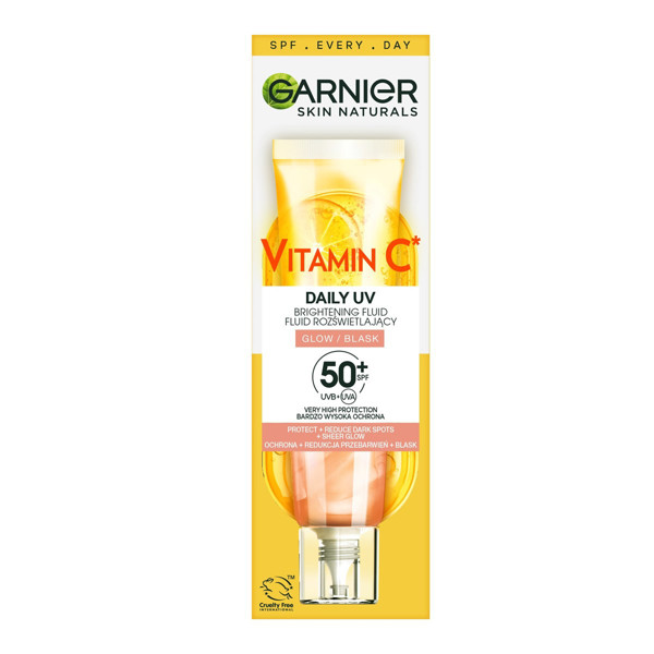 GARNIER VITAMIN C, švytėjimo suteikiantis dieninis veido fluidas, SPF 50+, 40 ml paveikslėlis