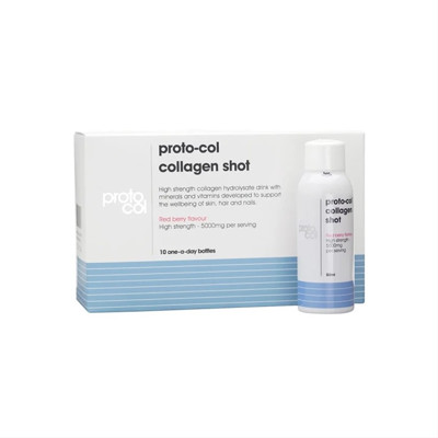 PROTO-COL COLLAGEN SHOTS, raudonų uogų skonio, 10 buteliukų paveikslėlis