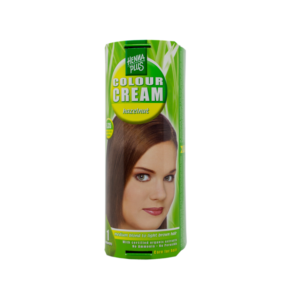 HENNAPLUS dažantis kremas Colour Cream, spalva riešuto 6.35