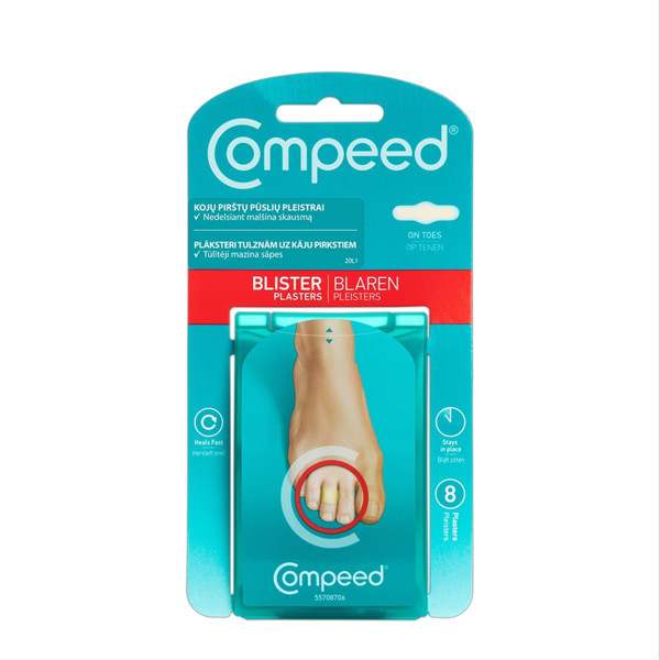 COMPEED, pleistras kojų pirštų pūslėms, 8 vnt. paveikslėlis